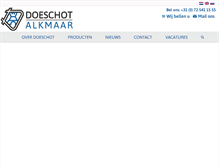 Tablet Screenshot of doeschot.nl